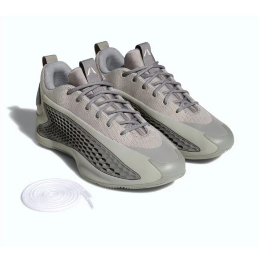 Adidas Unisex Metal Gray Cloud White Anthony Edwards 1 Low Shoes Size 16